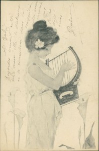 Alte Ansichtskarte Raphael Kirchner, Maid of Athens