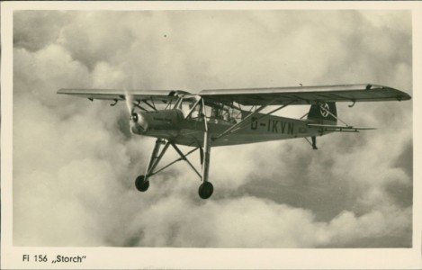 Alte Ansichtskarte Fieseler Fi 156 "Storch", 