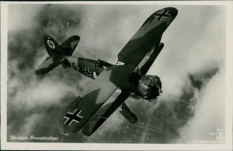 Alte Ansichtskarte Henschel-Kampfeinsitzer, 