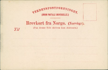 Adressseite der Ansichtskarte Soeterpige fra Norangdalen - Söndmore, Norangsdalen