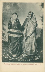 Alte Ansichtskarte Femmes musulmanes syriennes, costume de ville, Syrierin / Syrian