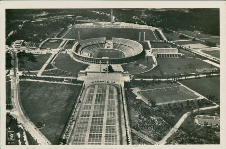 Alte Ansichtskarte Gesamtansicht Reichssportfeld, 