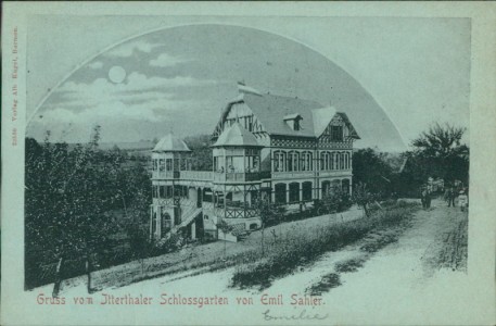 Alte Ansichtskarte Solingen, Ittertaler Schlossgarten von Emil Sahler