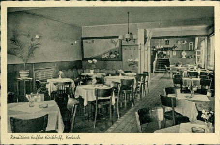 Alte Ansichtskarte Korbach, Konditorei-Kaffee Kirchhoff