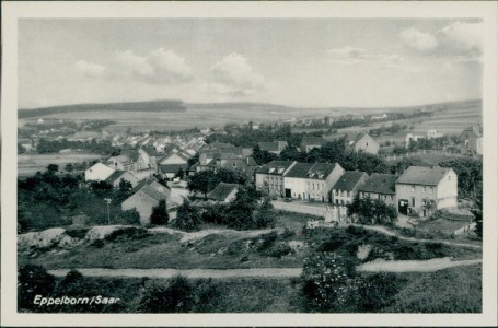 Alte Ansichtskarte Eppelborn, Teilansicht