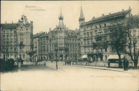 Alte Ansichtskarte Kassel, Lutherstrasse