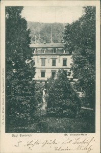 Alte Ansichtskarte Bad Bertrich (Ulmen), St. Vincenz-Haus