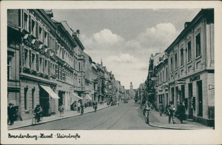 Alte Ansichtskarte Brandenburg an der Havel, Steinstraße