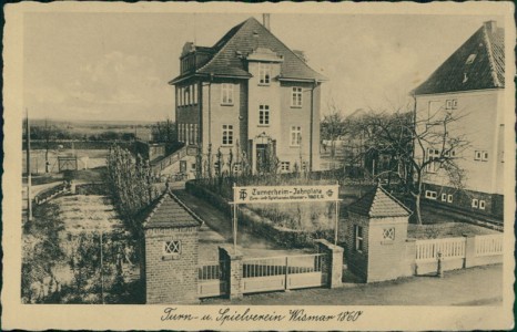 Alte Ansichtskarte Wismar, Turn- u. Spielverein Wismar 1860