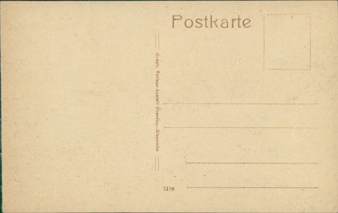 Adressseite der Ansichtskarte Worms, Hagen-Straße