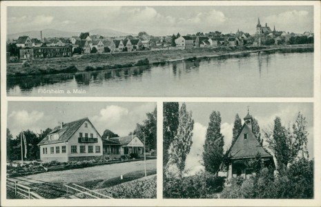 Alte Ansichtskarte Flörsheim am Main, Mehrbildkarte
