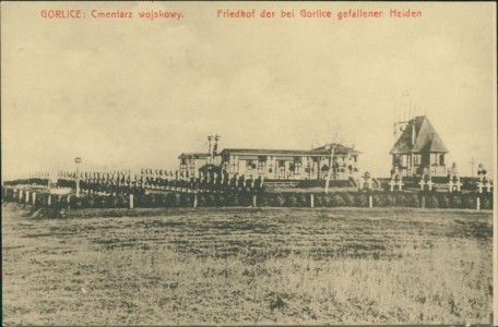 Alte Ansichtskarte Gorlice, Cmentarz wojskowy. Friedhof der bei Gorlice gefallenen Helden