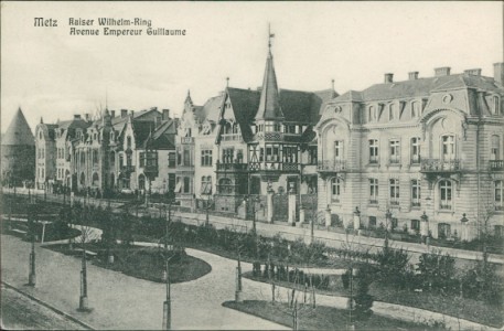 Alte Ansichtskarte Metz, Kaiser Wilhelm-Ring, Avenue Empereur Guillaume