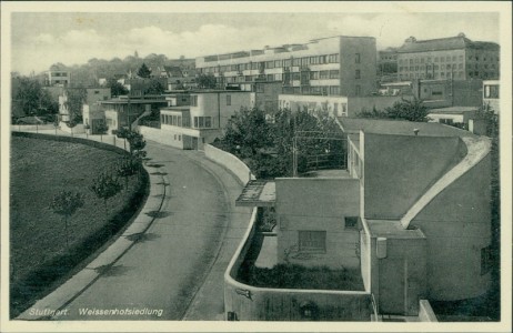 Alte Ansichtskarte Stuttgart, Weissenhofsiedlung