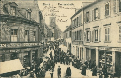 Alte Ansichtskarte Bitsch / Bitche, Herrenstraße