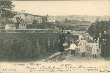 Alte Ansichtskarte Troisvierges - Ulflingen, Vue générale (Nels, Luxemburg)