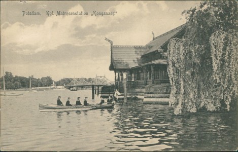 Alte Ansichtskarte Potsdam, Kgl. Matrosenstation "Kongsnaes"
