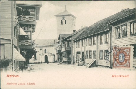 Alte Ansichtskarte Marstrand, Kyrkan