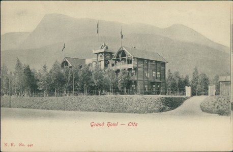 Alte Ansichtskarte Otta, Grand Hotel