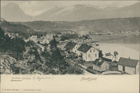 Alte Ansichtskarte Nordfjord, Sandene, Gloppen