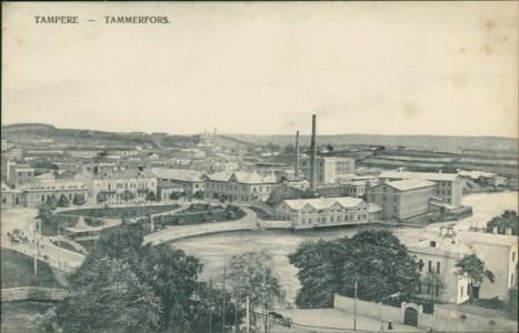 Alte Ansichtskarte Tammerfors / Tampere, Panorama