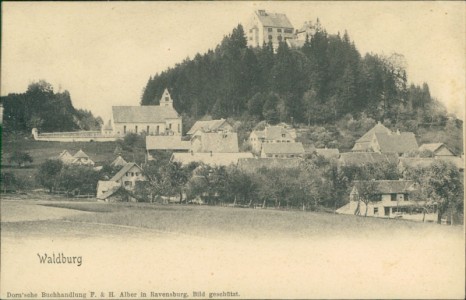 Alte Ansichtskarte Waldburg, Gesamtansicht