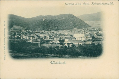 Alte Ansichtskarte Waldkirch, Gesamtansicht