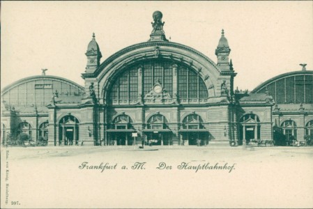 Alte Ansichtskarte Frankfurt am Main, Der Hauptbahnhof