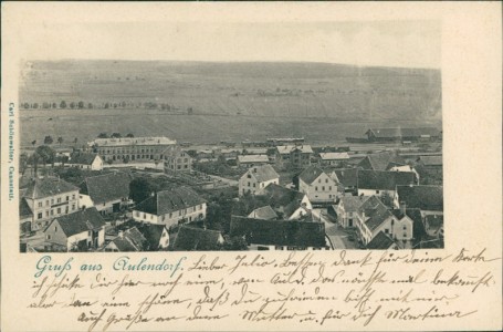 Alte Ansichtskarte Aulendorf, Teilansicht