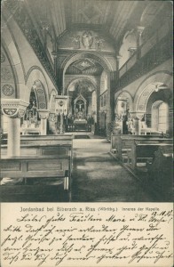 Alte Ansichtskarte Biberach an der Riß-Jordanbad, Inneres der Kapelle