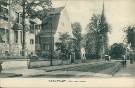Alte Ansichtskarte Darmstadt, Künstlerkolonie
