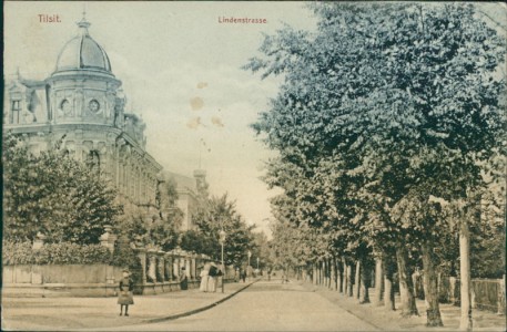 Alte Ansichtskarte Tilsit / Sowjetsk, Lindenstrasse