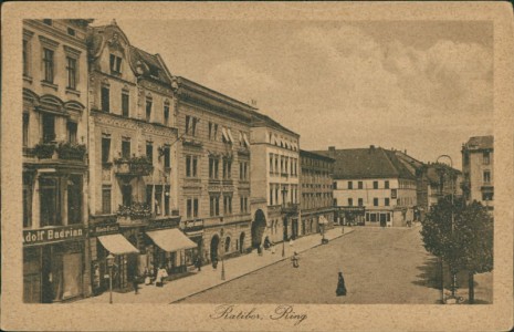 Alte Ansichtskarte Ratibor / Racibórz, Ring