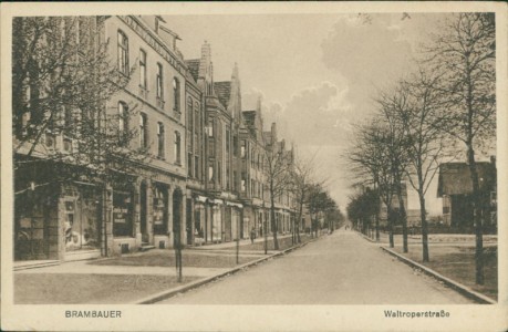 Alte Ansichtskarte Lünen-Brambauer, Waltroperstraße
