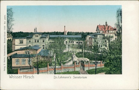 Alte Ansichtskarte Dresden-Weißer Hirsch, Dr. Lahmann's Sanatorium