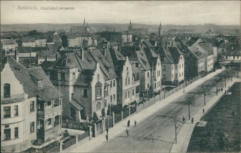 Alte Ansichtskarte Ansbach, Crailsheimstrasse