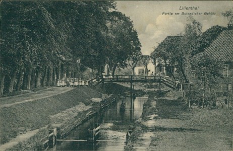 Alte Ansichtskarte Lilienthal, Partie am Butendieker Gehölz
