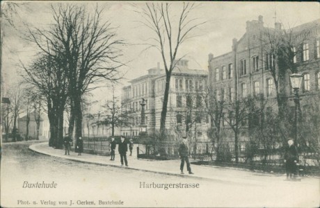 Alte Ansichtskarte Buxtehude, Harburgerstrasse