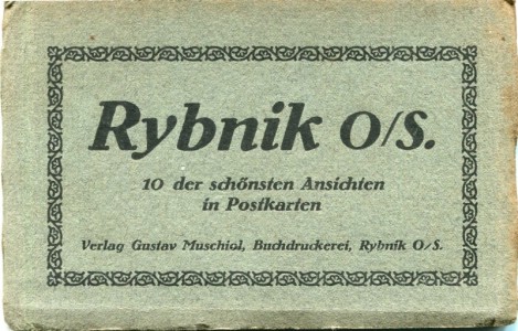 Alte Ansichtskarte Rybnik O/S., 10 der schönsten Ansichten in Postkarten (Leporello)