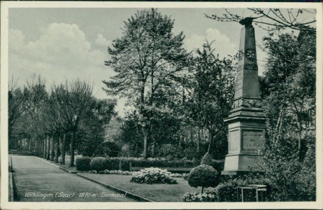 Alte Ansichtskarte Völklingen, 1870er Denkmal