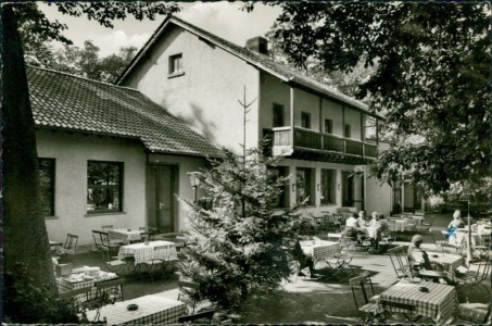 Alte Ansichtskarte Frankfurt am Main, Waldgaststätte Oberschweinstiege