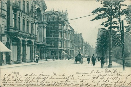 Alte Ansichtskarte Altona (Hamburg), Königstrasse