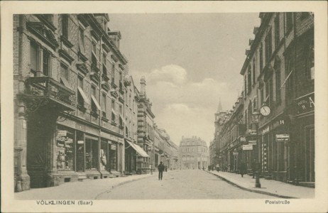 Alte Ansichtskarte Völklingen, Poststraße