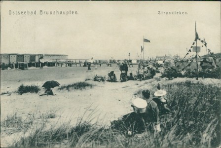 Alte Ansichtskarte Kühlungsborn, Ostseebad Brunshaupten, Strandleben