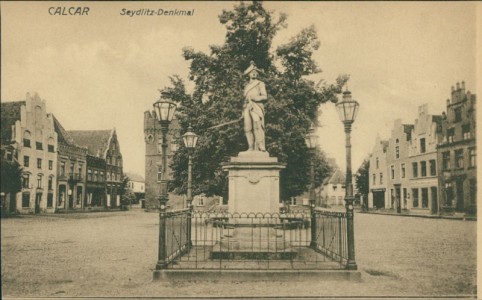 Alte Ansichtskarte Kalkar, Seydlitz-Denkmal