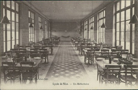 Alte Ansichtskarte Lycée de Nice, Un Réfectoire