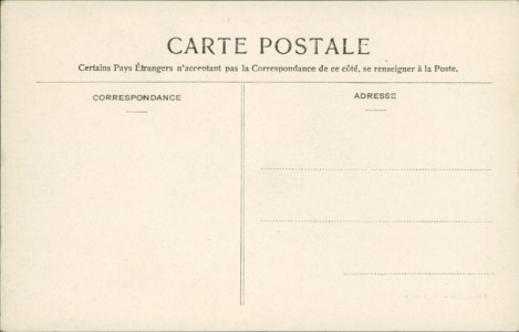 Adressseite der Ansichtskarte Annemasse, La Gare