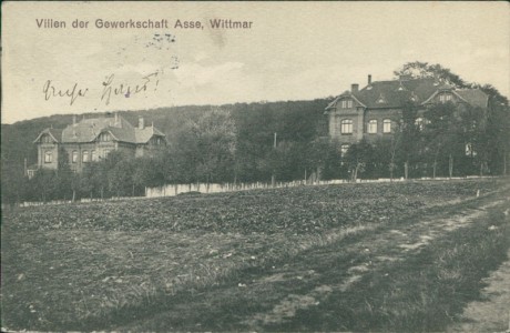 Alte Ansichtskarte Wittmar (Elm-Asse), Villen der Gewerkschaft Asse