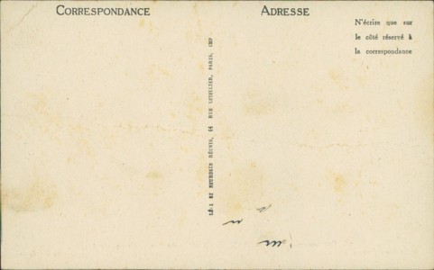 Adressseite der Ansichtskarte Sainte-Assise, Compagnie Radio France - Vue d'ensemble d'un Groupe Alternateur à Haute Fréquence de 500 Kws.
