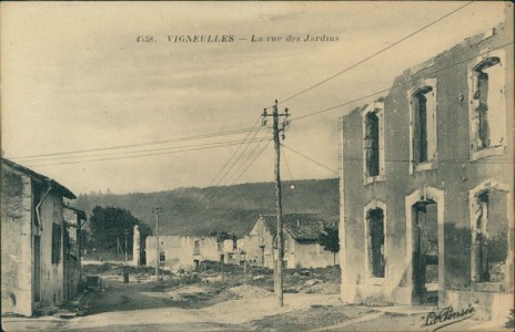 Alte Ansichtskarte Vigneulles-lès-Hattonchâtel, La rue des Jardins